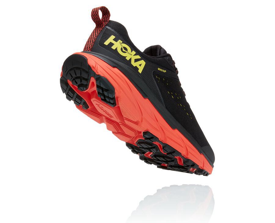 Hoka One One Challenger Atr 6 Gore-Tex Trailskor Herr - Svarta/Röda - RNJOQ-1028